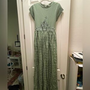 Free People Sage Color Serenity Maxi